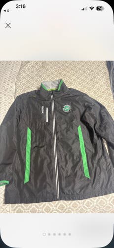 North Dakota Hockey Reebok Player Issued Jacket Size Large