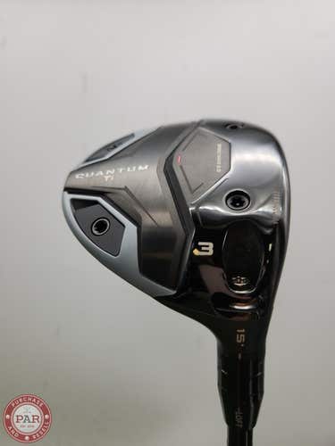 CALLAWAY QUANTUM TI FAIRWAY 3 WOOD 15* STIFF FUJI VENTUS BLACK 8S +HC MINT