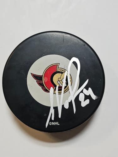 ANTON VOLCHENKOV Signed Ottawa Senators AUTOGRAPHED NHL Hockey Puck