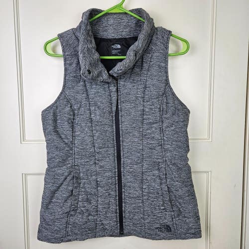 The North Face Pseudio Puffer Vest Womens Size: M Gray Insulated Full Zip Jacket