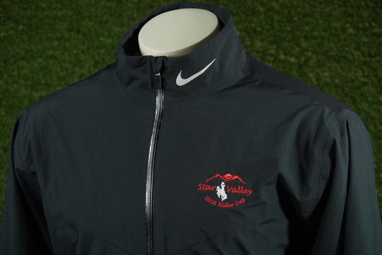 MENS XL NIKE GOLF STORM-FIT 5 JACKET FULL ZIP LONG SLEEVE BLACK, VGC