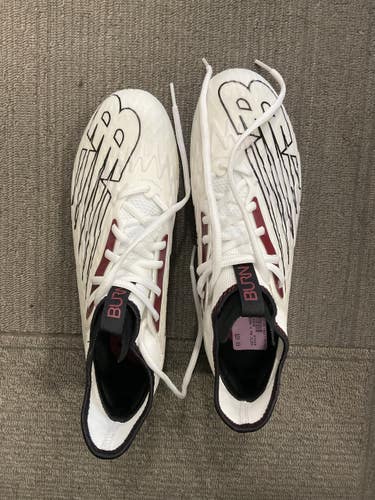 Used New Balance Adult FB Cleats White Senior 8.5 11614-S000246935
