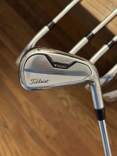 Titleist T200 21 Iron Set (5-PW) AMT Black S300 shafts (stiff)