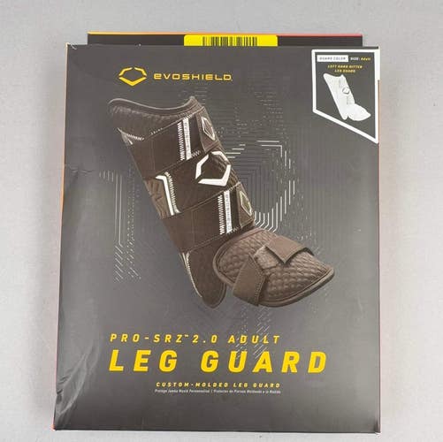 EvoShield Pro-SRZ 2.0 Adult Leg Guard (White) Left Hand HItter