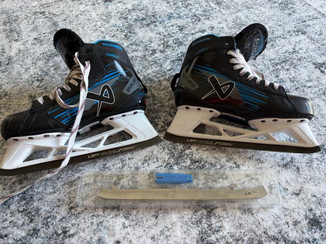 Bauer GSX Hockey Goalie Skates Regular Width 8 (Used)