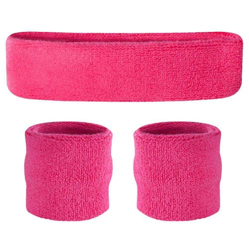 New Kids Sweatband Set N.Pink 11735-95SKBSETS-NPI
