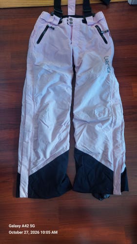 Light Pink Youth Small Arctica Ski Pants Side Zips (Used)