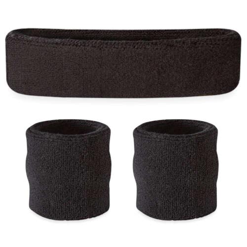New Sweatband Set Black 11735-95SSBSETS-BLA