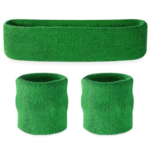 New Sweatband Set Green 11735-95SSBSETS-GRE