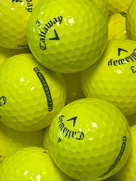 15 Near Mint AAAA Yellow Callaway Supersoft Used Golf Balls