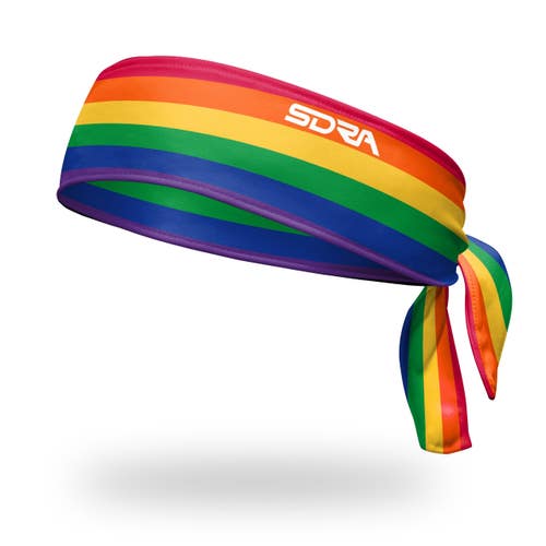New JUNK Tie Headband Rainbow 11735-95SSUDTIE-RAI