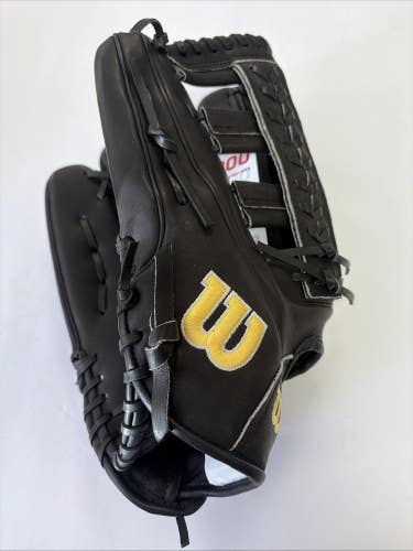 Brand New $329.99 Adult Size 12.75 LHT Wilson A2000 Baseball Glove Mitt. Black