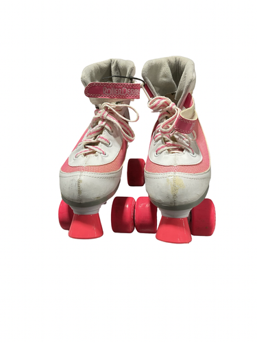 Used FIRESTAR Senior Roller Quad Skates White Senior 4 11834-S000058984