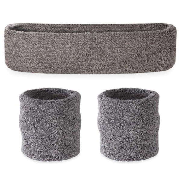 New Sweatband Set Gray 11735-95SSBSETS-GRA