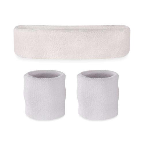 New Kids Sweatband Set White 11735-95SKBSETS-WHI