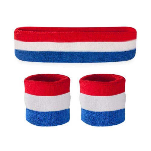 New Kids Sweatband Set RWB 11735-95SKBSETS-RWB