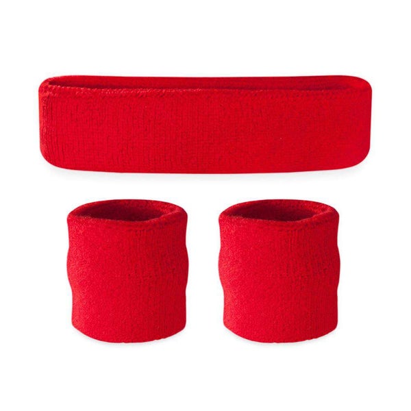 New Kids Sweatband Set Red 11735-95SKBSETS-RED