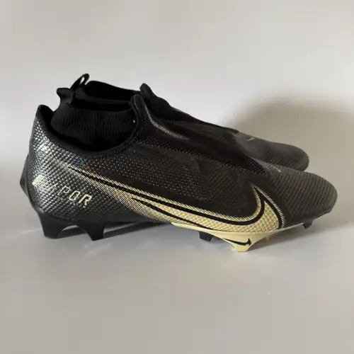 Nike Vapor Edge Pro 360 PE Football Cleats 12.5 Black Gold CV6345-004 Used