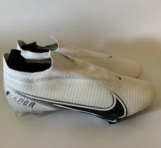 Nike Vapor Edge Elite 360 Flyknit Football Cleats 15 WIDE White CV6317-100 New