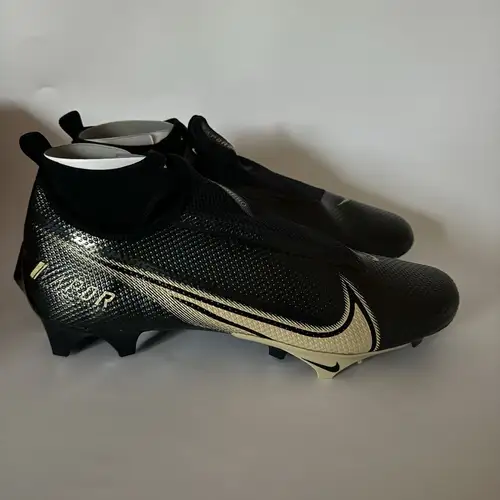 Nike Vapor Edge Pro 360 PE Football Cleats 12.5 Black Gold CV6345-004 New
