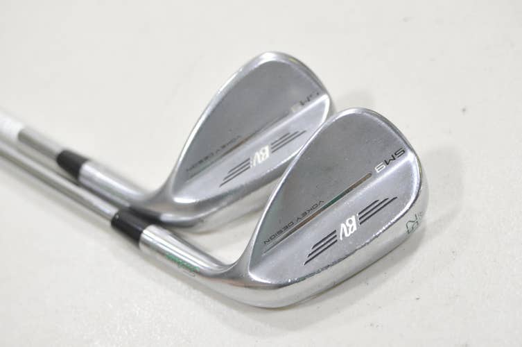 Titleist Vokey SM9 Tour Chrome 52, 56 Wedge Set Right BV Steel #230454