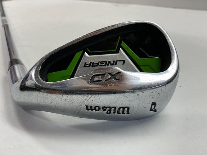 Used Wilson XD LINEAR Golf Wedge Mens RH Lime Green Pitching Wedge 11876-S000013391