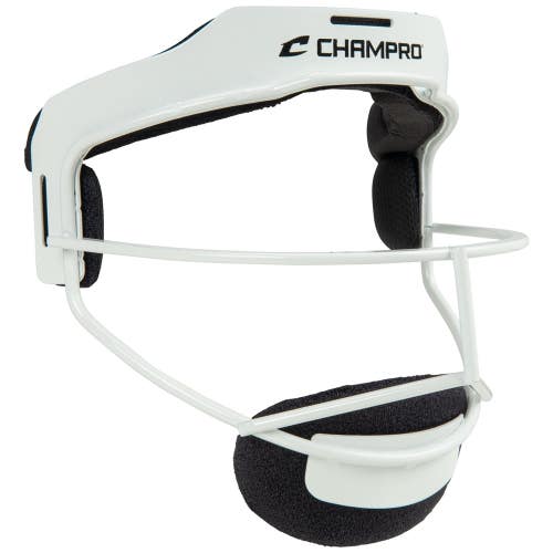 New Sentry Fastpitch Fielders Facemask Youth White 11876-CHPCM03YW