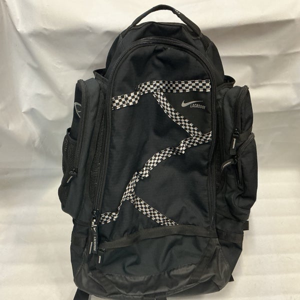 Used Nike FACE-OFF Lacrosse Backpack Black 11876-S000012006