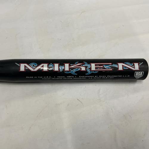 Used Miken Freak MSFN Slowpitch Bat Black And Carolina Blue 34" 11876-S000011856