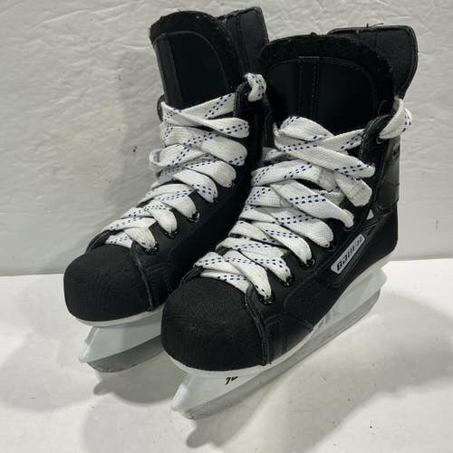 Used Bauer IMPACT 100 Youth Hockey Skate Black And White Youth 13.0 11876-S000013693
