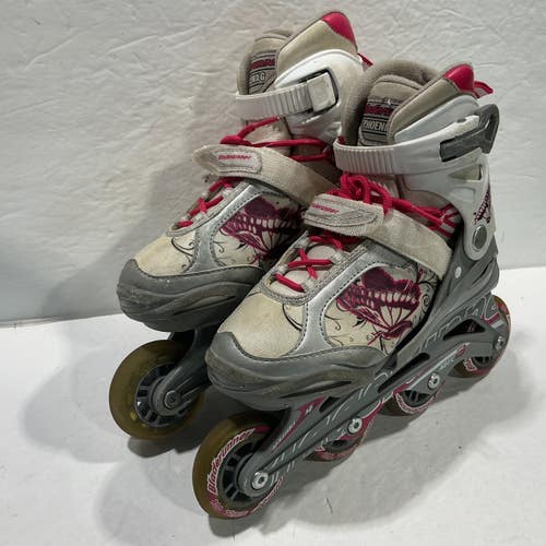 Used Bladerunner PHOENIX G 1-4 Junior Rec Fitness Skates White Adjustable 11876-S000013679