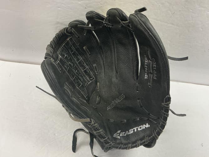 Used Easton Prowess PFP1300 RH Throw Fastpitch Gloves Black 13" 11876-S000013644