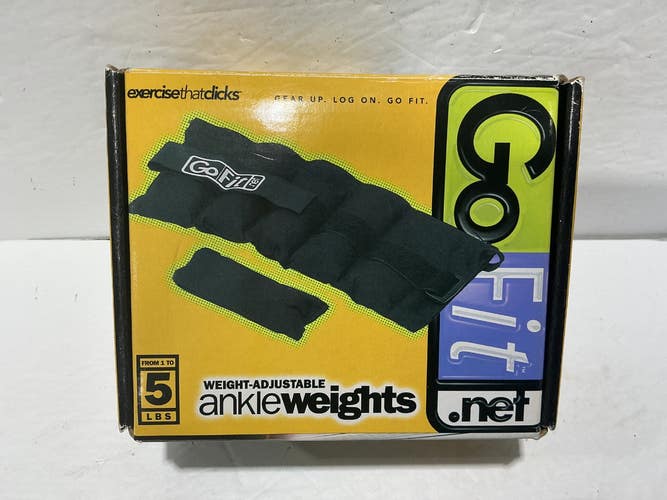 Used GoFit Ankle Weights Black 5 lb 11876-S000013633
