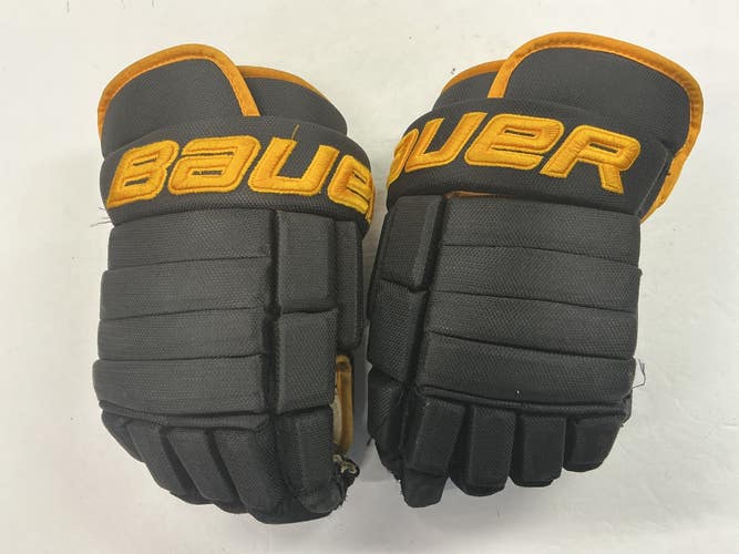 Used Bauer VAPOR PRO Senior Gloves Black And Gold 15" 11876-S000013634