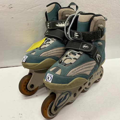 Used Ultra Wheels ABEC 3 Senior Roller Quad Skates Navy Blue Senior 8 11876-S000013298