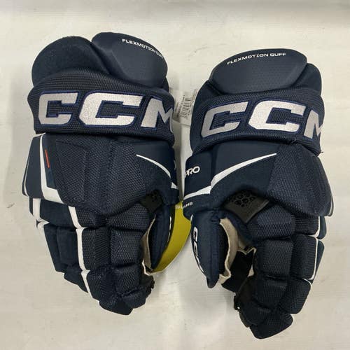Used CCM TACKS XF PRO Senior Gloves Navy Blue 13" 11876-S000011598