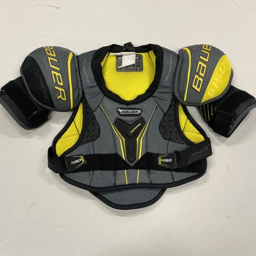 Used Bauer SUPREME S150 Junior Shoulder Pads Black LG 11876-S000010383