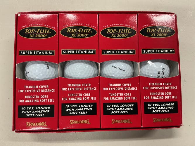 Used Top Flite XL2000 SUPER TITANIUM 12 Pack - Golf Balls Red 11876-S000010630