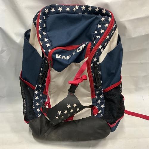 Used Easton WALKOFF NX BB/SB Player Backpack White/Red/Navy 11876-S000011475