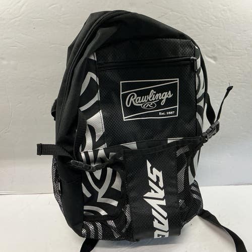 Used Rawlings SAVAGE BB/SB Player Backpack Black 11876-S000013039