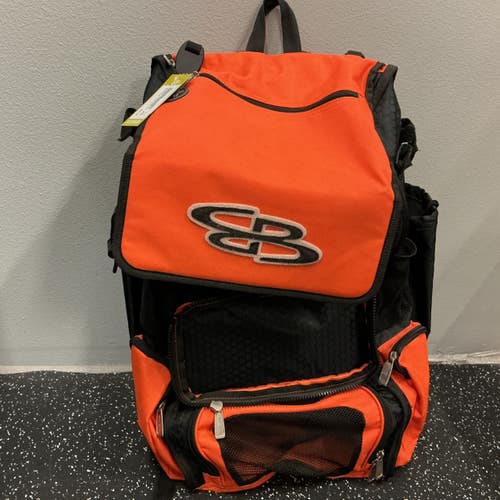 Used BoomBah SUPERPACK BAT BAG BB/SB Player Backpack Black And Orange 11876-S000012880