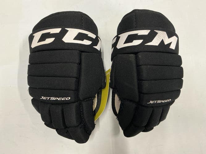Used CCM JETSPEED FT455 Junior Gloves Black And White 10" 11876-S000010786