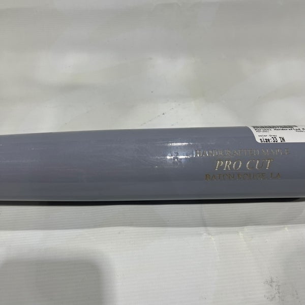 Used Marucci Handcrafted Maple PRO CUT BB/SB Wood Bat Grey 33" 11876-S000010083