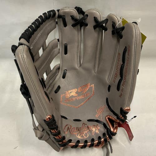 Used Rawlings R9 Series R9SB120U-6GB Fastpitch Glove RH Throw Grey 12" 11876-S000012257
