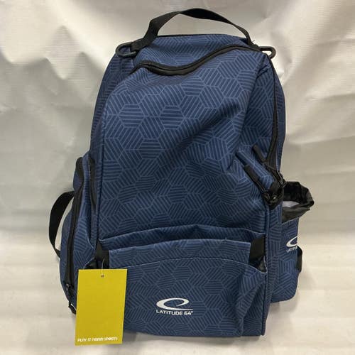 Used Latitude 64 Disc Golf Backpack Navy Blue 11876-S000012243