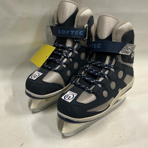 Used Jackson SOFTEC Youth Hockey Skate Navy Blue Youth 12.0 11876-S000012123