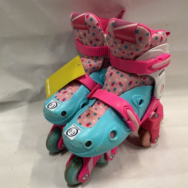 Used RollerDerby Child Roller Quad Skates Pink Adjustable 11876-S000012112