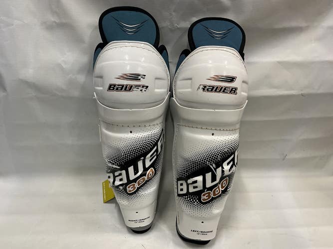 Used Bauer SG300 Junior Shin Guards White 13" 11876-S000011062