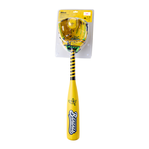 New A200 Savannah Bananas Bat/Glove/Ball Combo 11876-WIL10410410