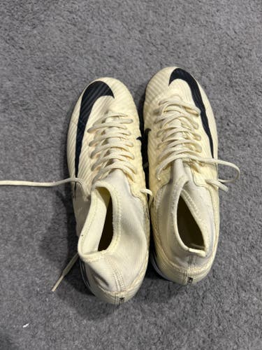 Yellow Unisex 7Y (Big Kids / Youth) Nike Mecurial AirZoom Indoor Cleats (New)